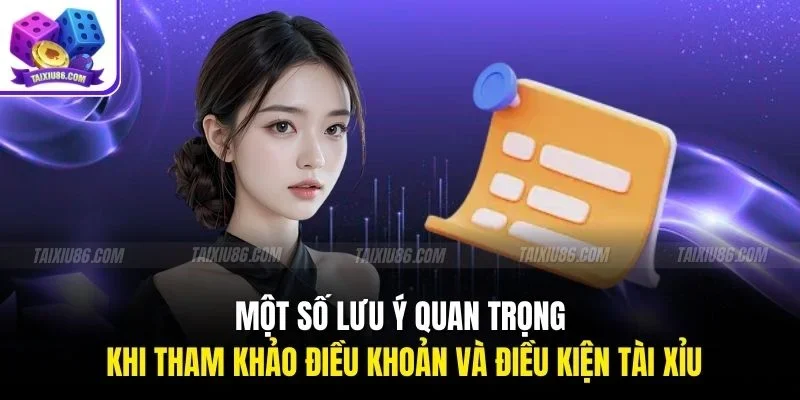 Một số lưu ý quan trọng khi tham khảo điều khoản và điều kiện Tài Xỉu